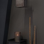 Torch μεταλλικό μονόφωτο φωτιστικό οροφής με διάτρητο σχέδιο σε ανθρακί απόχρωση 22x22x32 εκ