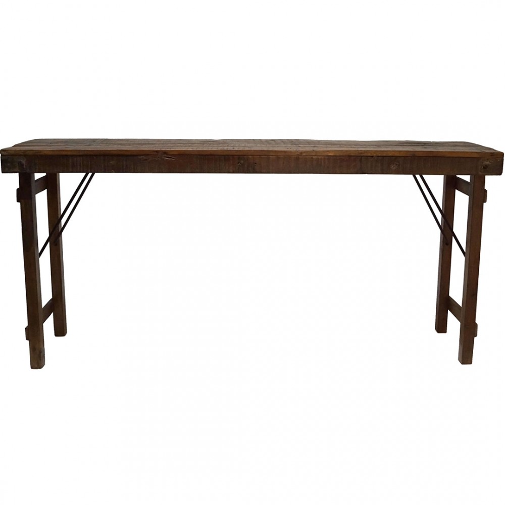 Adrian κονσόλα από ανακυκλωμένο ξύλο 165x40x75 εκ