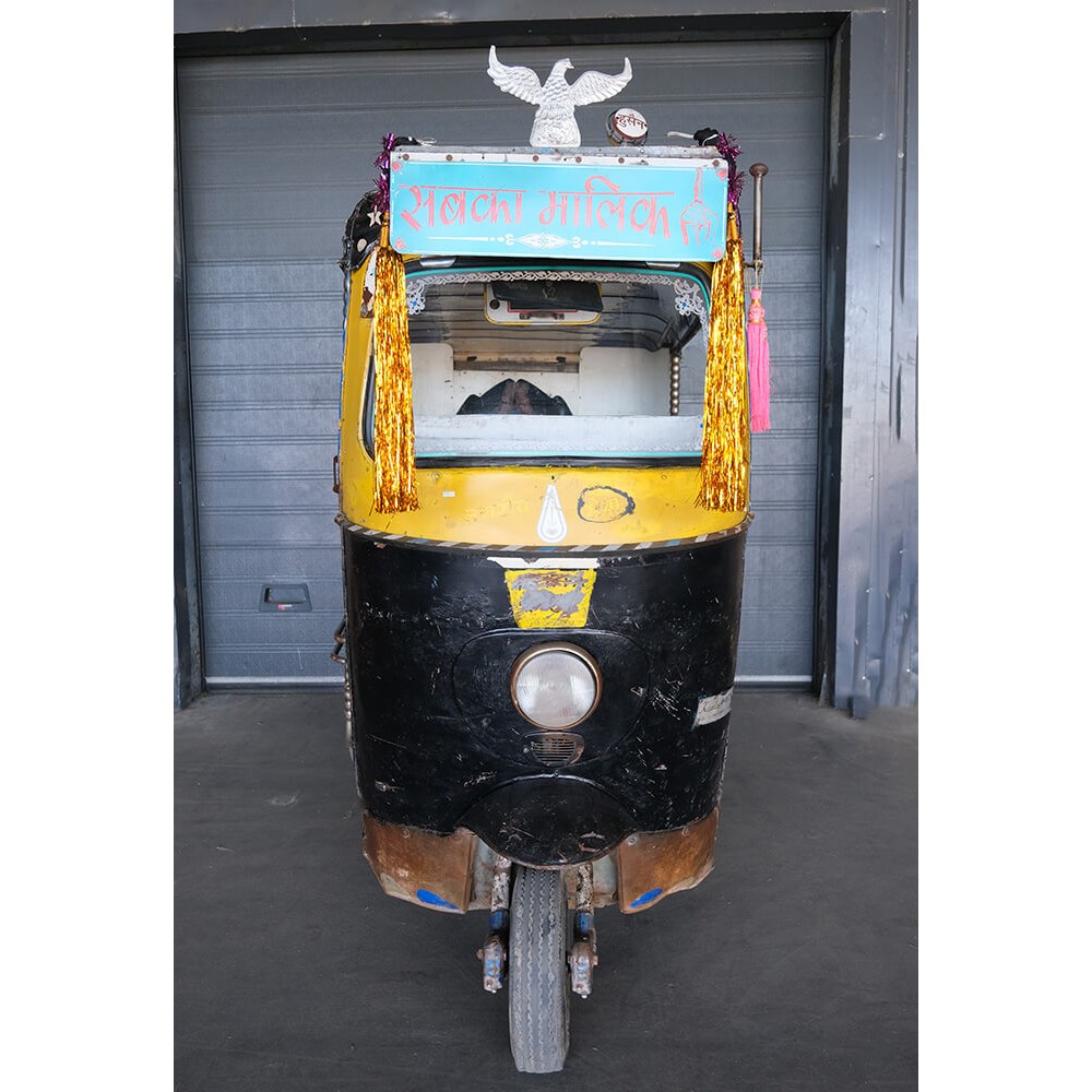 Tuk-tuk Taxi αυθεντικό διακοσμητικό ταξί από την Ινδία 260x150x200 εκ
