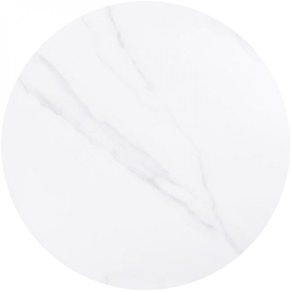 Sintered Stone Επιφάνεια Τραπεζιού  Απόχρωση White Marble (Mdf Για Στήριξη Βάσης)