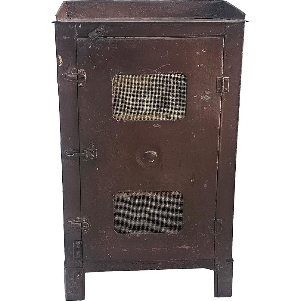 Μεταλλικό rustic ντουλάπι σε καφέ απόχρωση 49x30x87 εκ