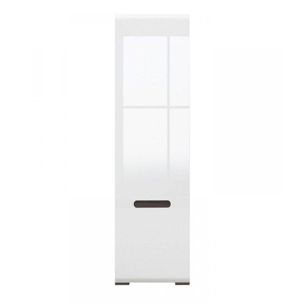 New York μονόφυλλη ντουλάπα από MDF σε λευκό χρώμα 60x41x210 εκ