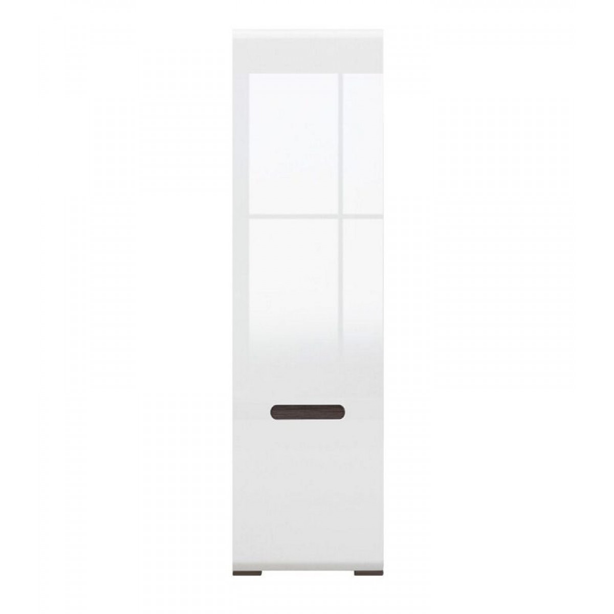 New York μονόφυλλη ντουλάπα από MDF σε λευκό χρώμα 60x41x210 εκ