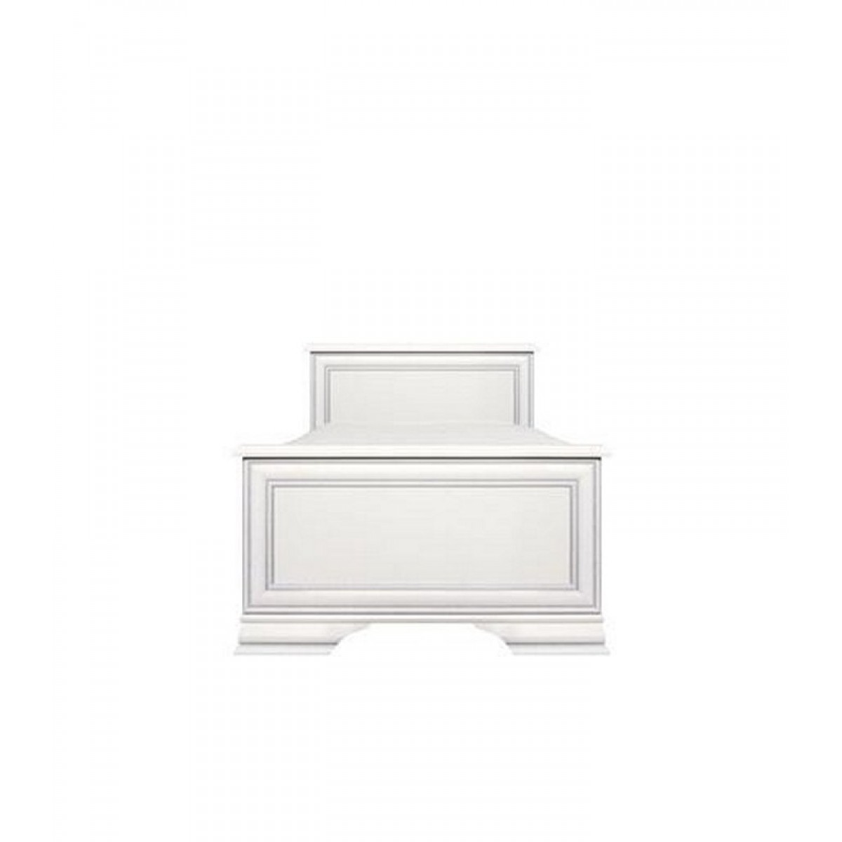 Paris μονό κρεβάτι από MDF σε λευκό χρώμα 99x208x54,5 εκ Paris μονό κρεβάτι από MDF σε λευκό χρώμα 99x208x54,5 εκ
