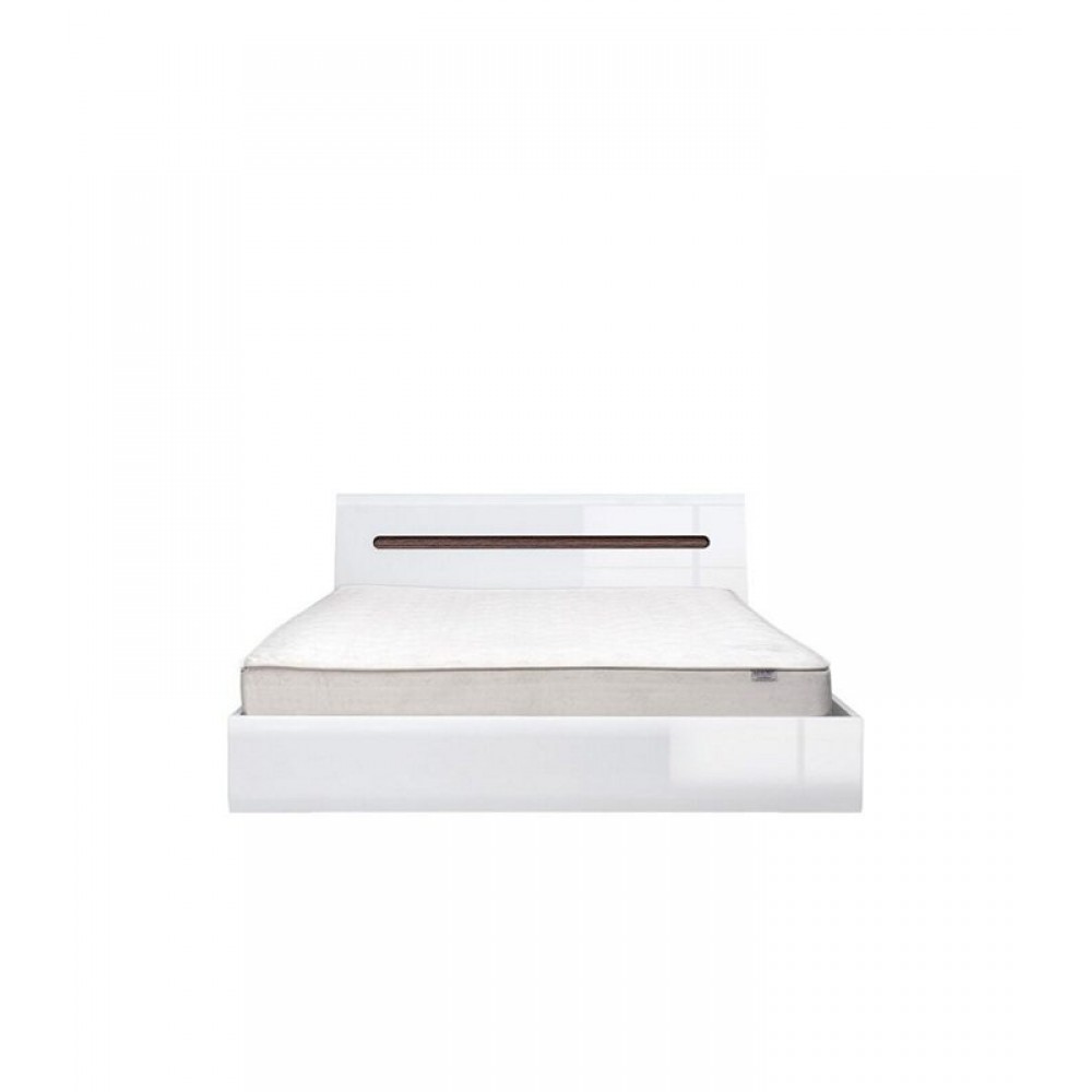 New York διπλό κρεβάτι από MDF σε λευκό χρώμα 165x214x35 εκ