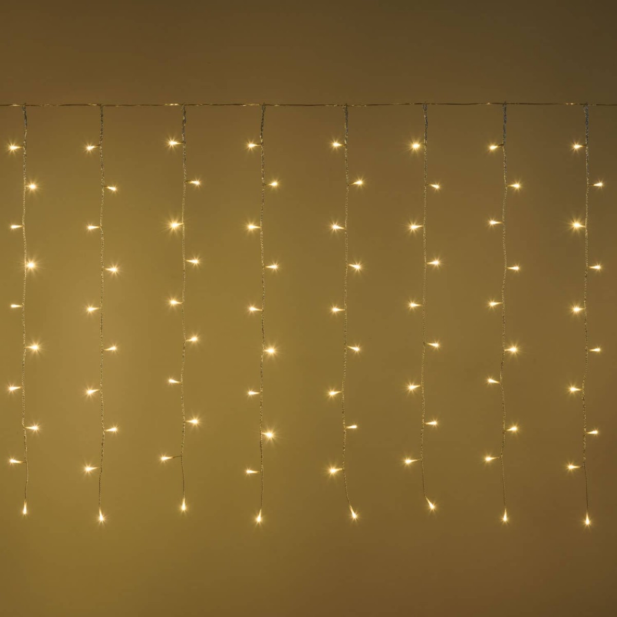 150 LED λαμπάκια επεκτεινόμενη κουρτίνα με διάφανο καλώδιο IP44 και θερμό λευκό φως 200x100 εκ 150 LED λαμπάκια επεκτεινόμενη κουρτίνα με διάφανο καλώδιο IP44 και θερμό λευκό φως 200x100 εκ
