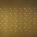 150 LED λαμπάκια επεκτεινόμενη κουρτίνα με διάφανο καλώδιο IP44 και θερμό λευκό φως 200x100 εκ 150 LED λαμπάκια επεκτεινόμενη κουρτίνα με διάφανο καλώδιο IP44 και θερμό λευκό φως 200x100 εκ