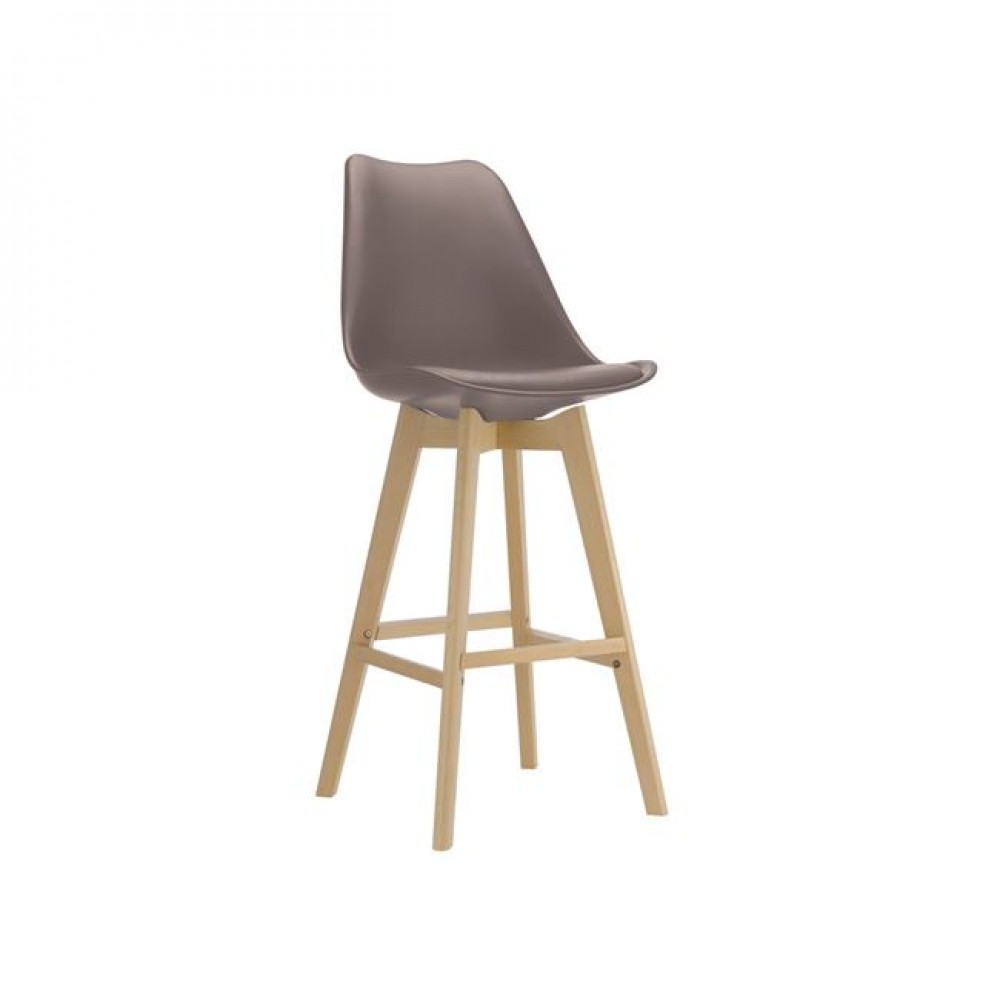Martin σκαμπώ bar pp sand beige 49x54x106 εκ