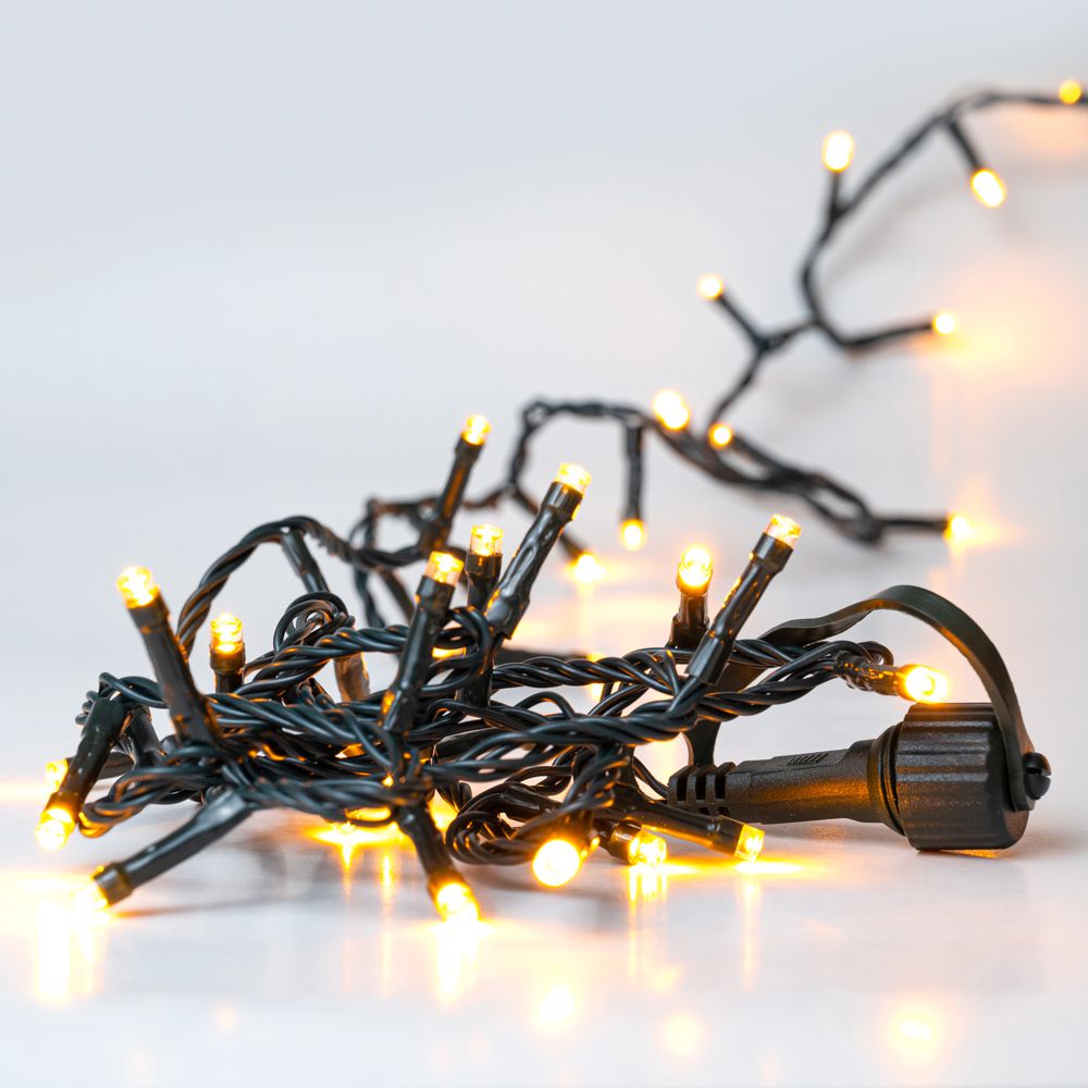 400 Led λαμπάκια IP44 με επεκτεινόμενο πράσινο καλώδιο και θερμό λευκό φως 20μ