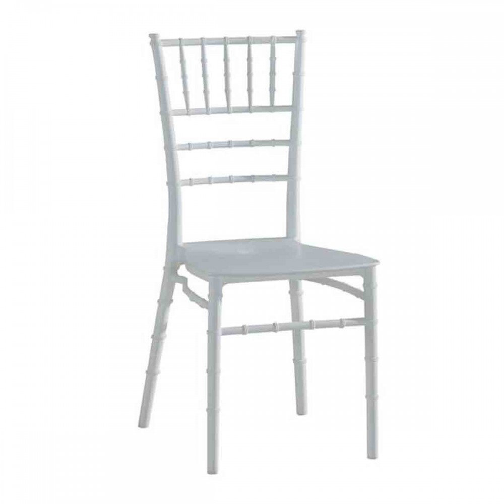 Ilona καρέκλα catering στοιβαζόμενη pp σε λευκό χρώμα 40x46x88 εκ
