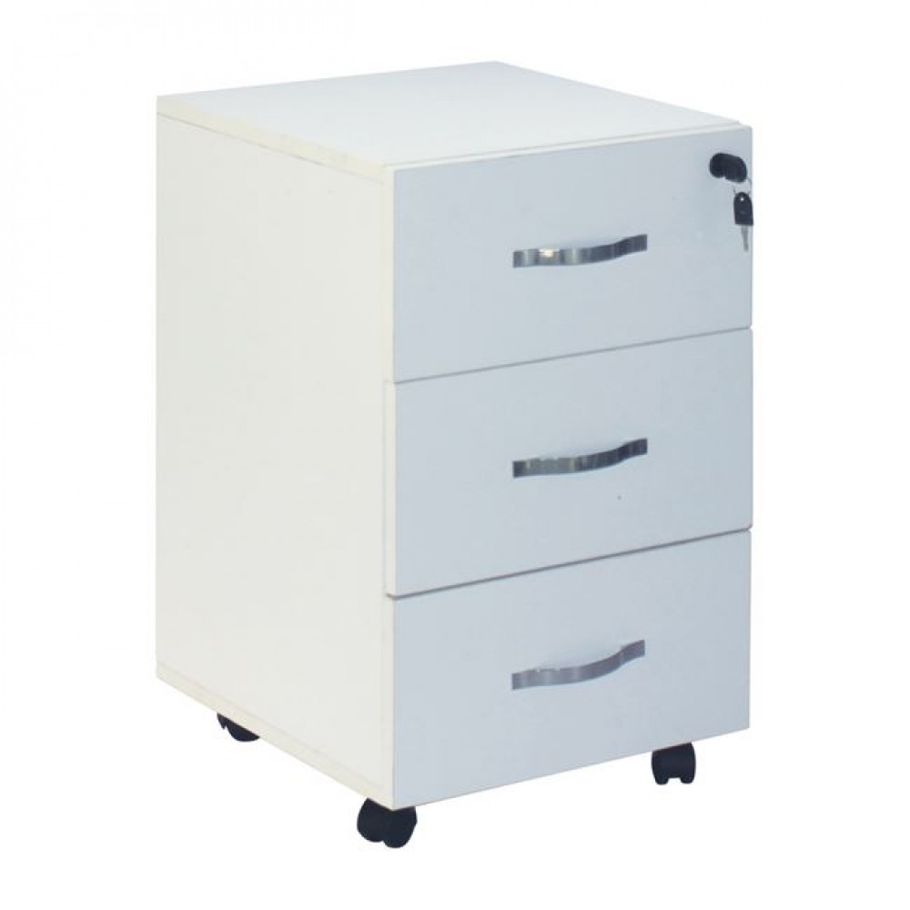 Unit συρταριέρα σε λευκό χρώμα 38x42x63 εκ