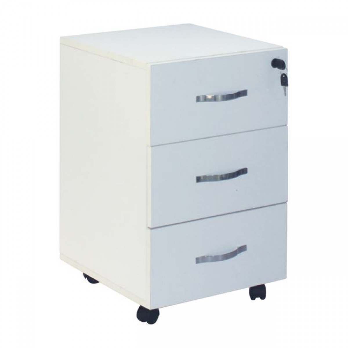 Unit συρταριέρα σε λευκό χρώμα 38x42x63 εκ