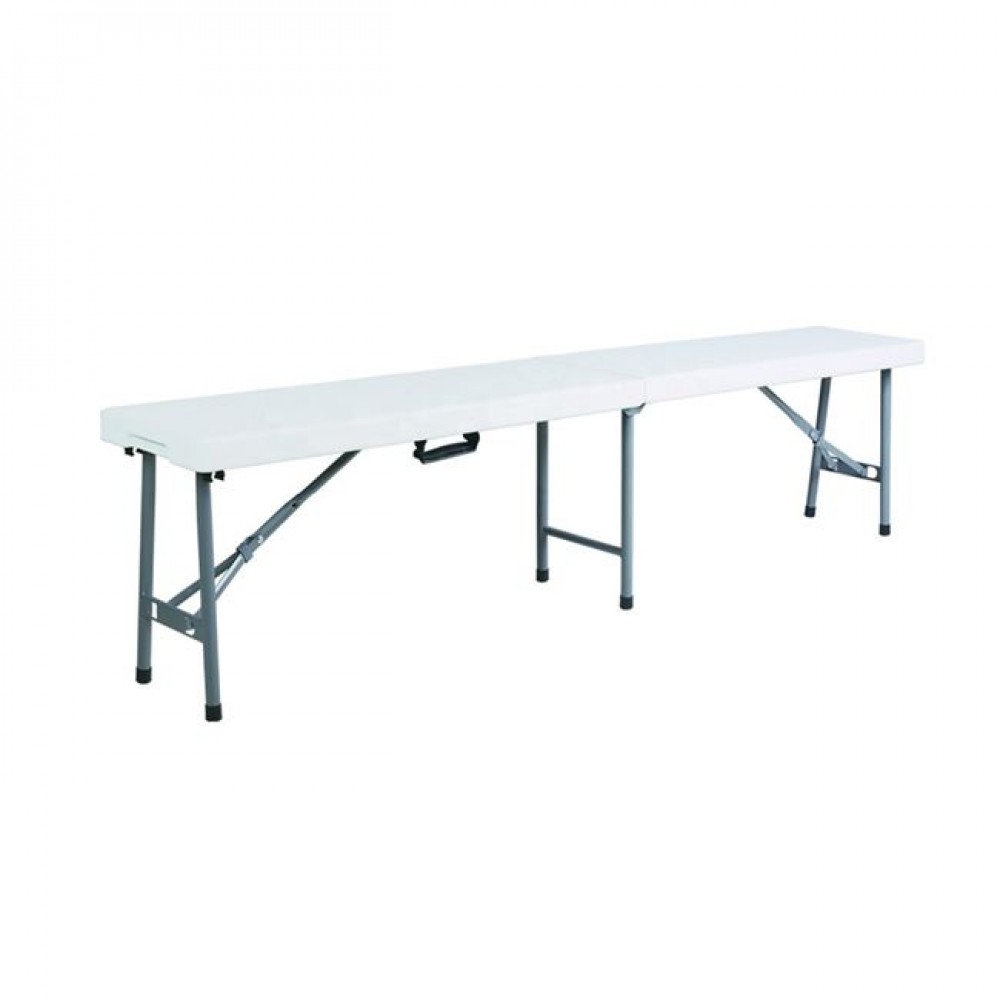 Blow πτυσσόμενος πάγκος Catering σε λευκό χρώμα 183x30x44 εκ