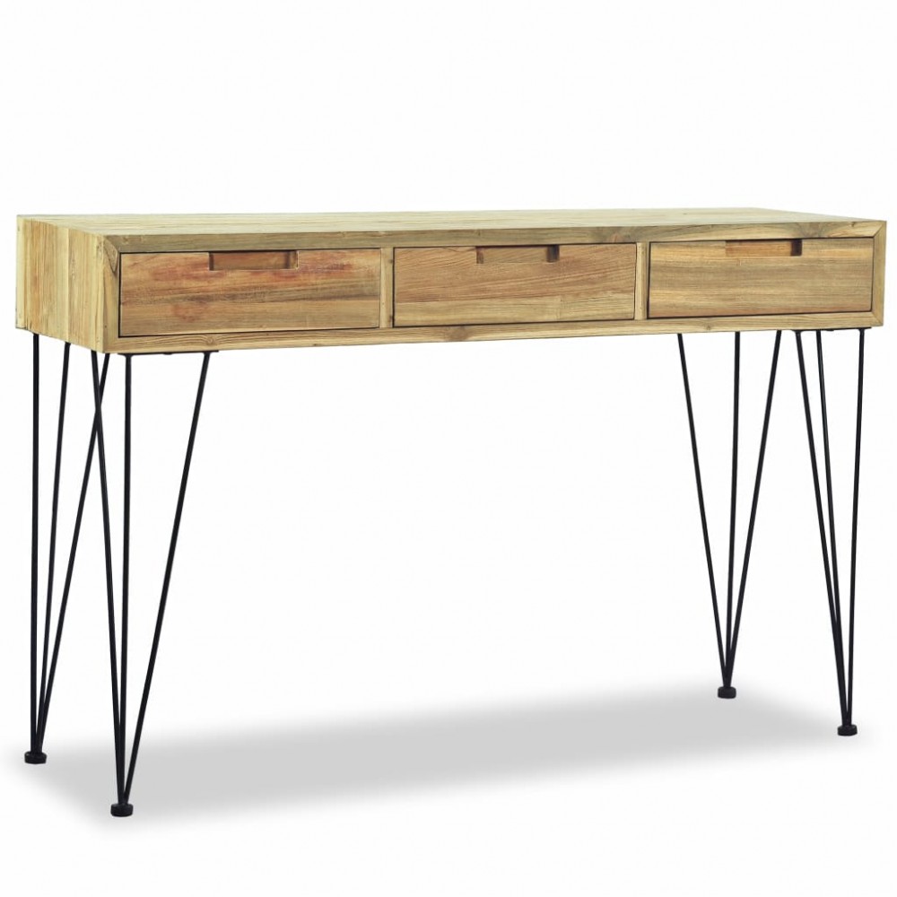 Τραπέζι κονσόλα από μασίφ ξύλο teak 120x35x76 εκ