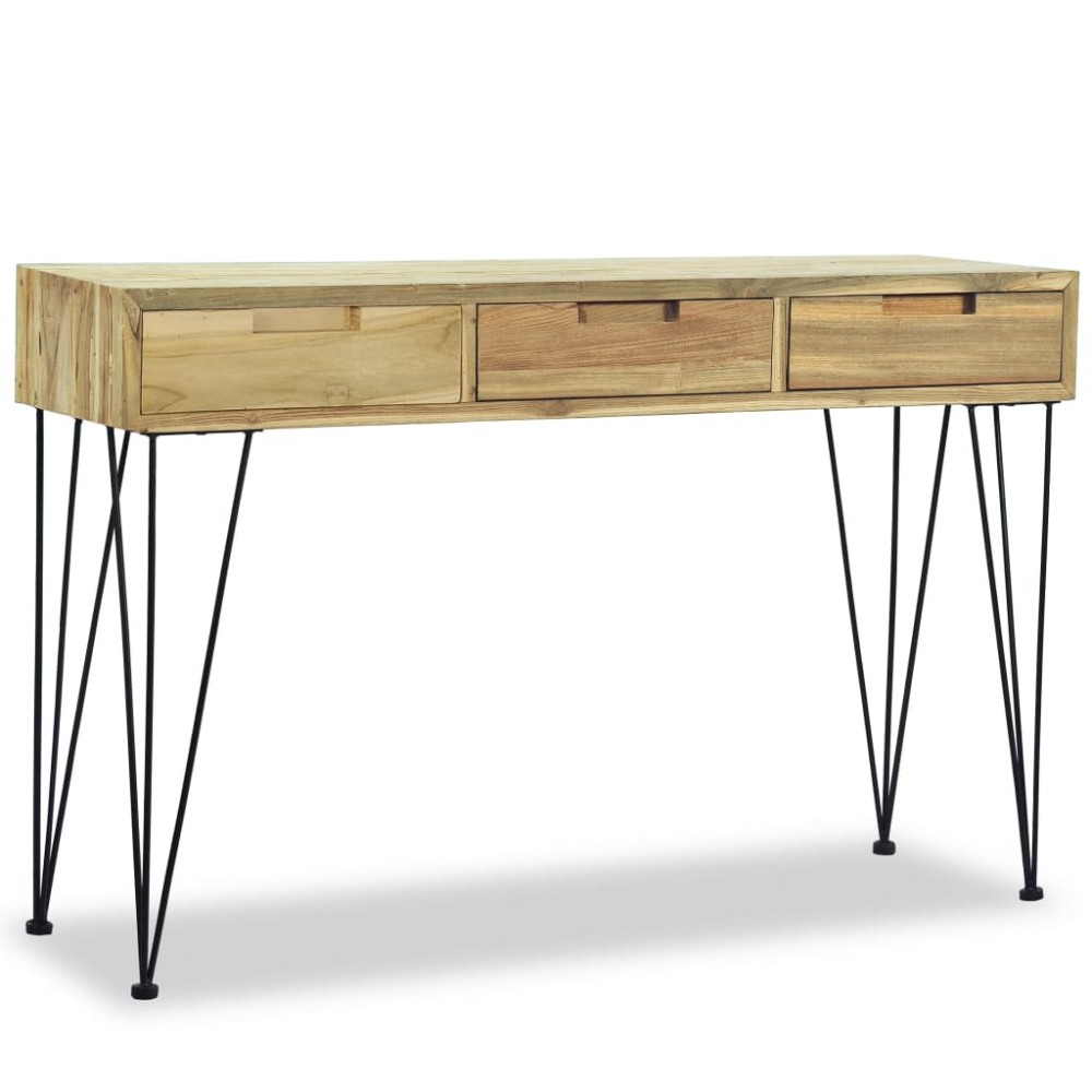 Τραπέζι κονσόλα από μασίφ ξύλο teak 120x35x76 εκ