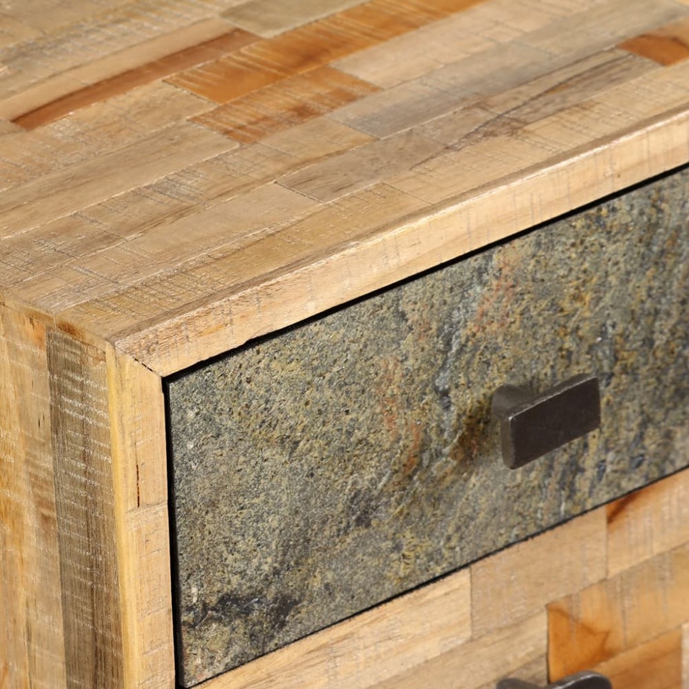 Σεκρετέρ από μασίφ ανακυκλωμένο ξύλο teak 110x50x76 εκ