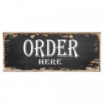 Order Here - Ξύλινος Πίνακας 13 x 26 cm