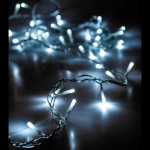200 Led λαμπάκια IP44 με επεκτεινόμενο διάφανο καλώδιο και ψυχρό λευκό φως 12μ