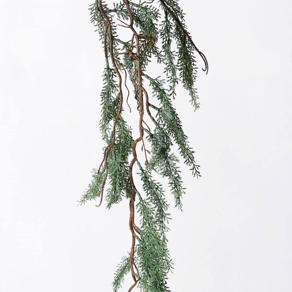 Τεχνητό κρεμαστό reindeer Moss σε πράσινο σκούρο χρώμα 105 εκ