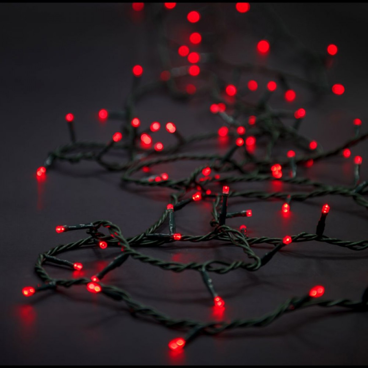 100 Led λαμπάκια IP44 με 8 προγράμματα πράσινο καλώδιο και κόκκινο φως 5μ