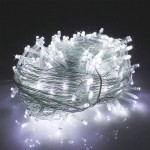 800 Led λαμπάκια IP44 με 8 προγράμματα διάφανο καλώδιο και λευκό ψυχρό φως 40μ