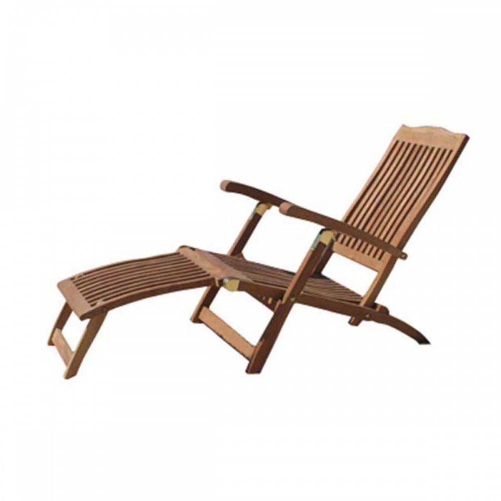 Ξαπλώστρα teak με ανακλινόμενα μπράτσα 180x57 εκ