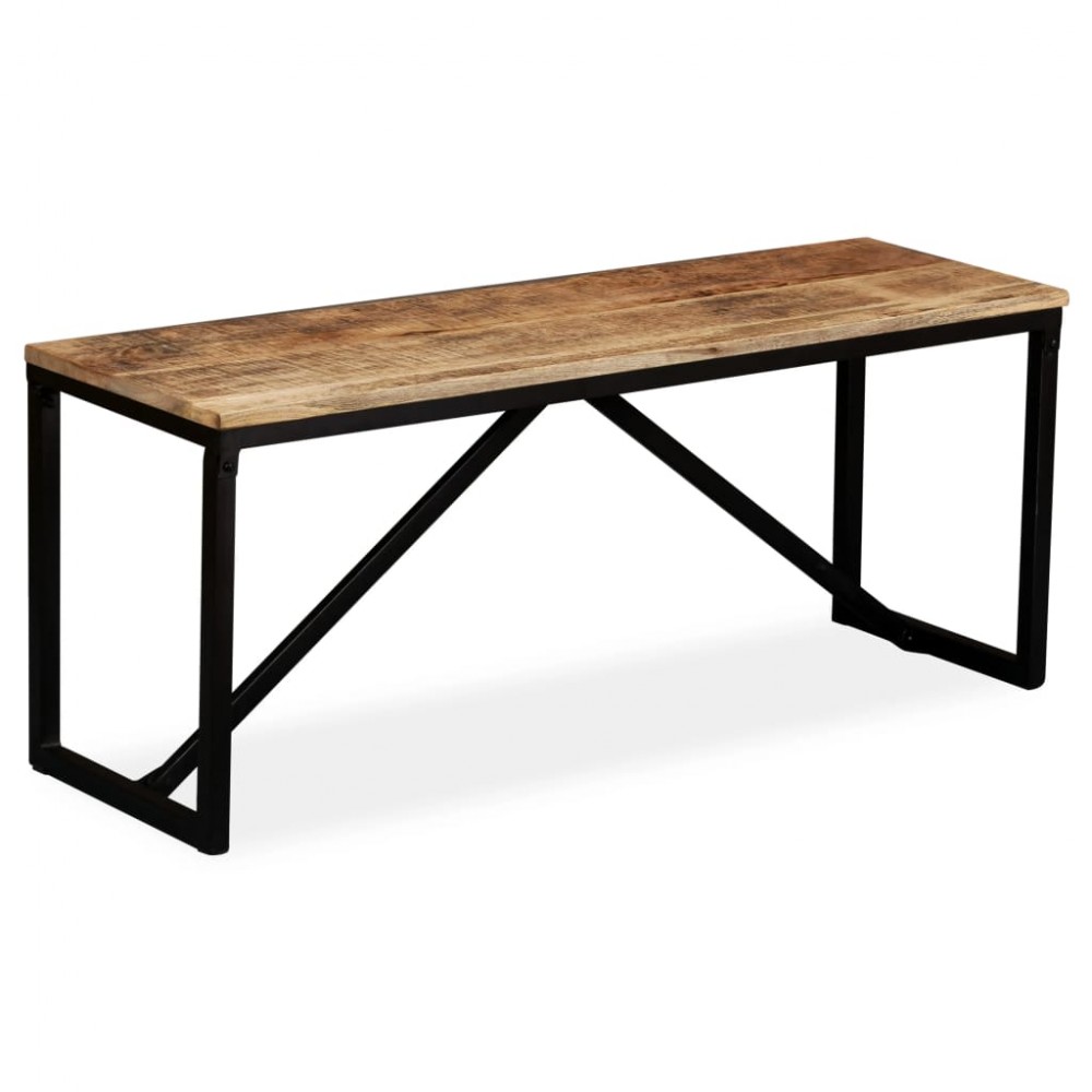 Πάγκος από μασίφ ξύλο μάνγκο 110x35x45 εκ