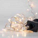 100 Led λαμπάκια IP44 με πρόγραμμα διάφανο καλώδιο με soft white φως 5μ