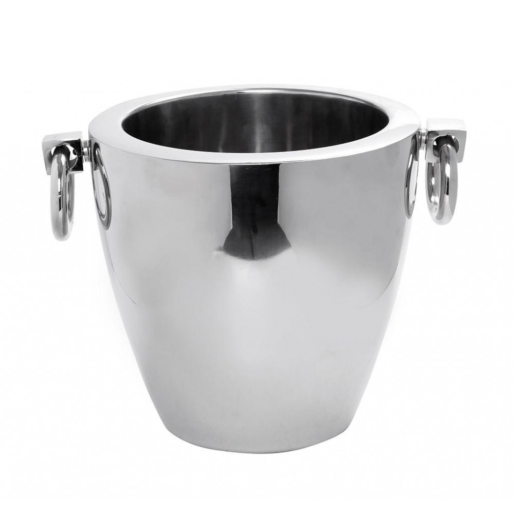 Inox σαμπανιέρα σε ασημί χρώμα 24x23 εκ