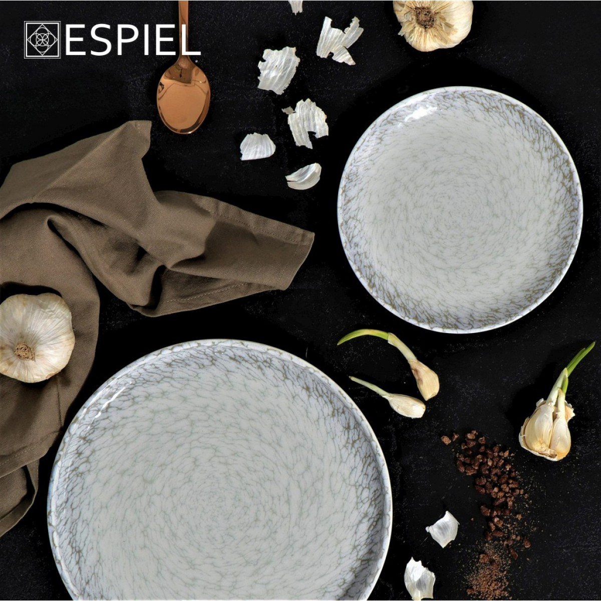 Κουτάλι φαγητού Divine σε χάλκινο χρώμα σετ των δώδεκα τεμαχίων 21 εκ Κουτάλι φαγητού Divine σε χάλκινο χρώμα σετ των δώδεκα τεμαχίων 21 εκ