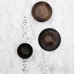Black Wood hybrid στρογγυλό πιάτο ρηχό σετ εβδομήντα δύο τεμάχια 21 εκ