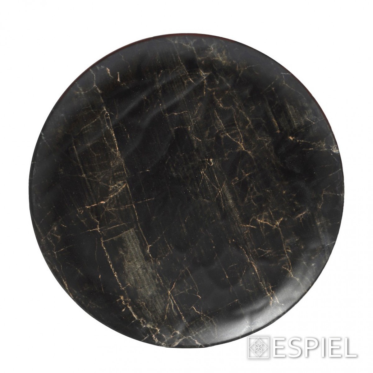 Black Wood στρογγυλό πιάτο ρηχό hybrid σετ σαράντα οκτώ τεμάχια 23 εκ