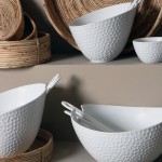 Boho ψωμιέρα οβάλ από ξύλο 30x30x8 εκ