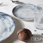 Ink πιάτο Step  από πορσελάνη ρηχό σε μπλε και γκρι χρωματισμούς σετ των έξι 26 εκ