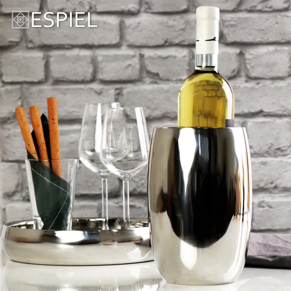 Wine Cooler ανοξείδωτο σε ασημί απόχρωση 12x21 εκ