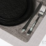 Στρογγυλό πιάτο Lava stoneware σε μαύρο χρώμα σετ των τεσσάρων τεμαχίων 20 εκ Στρογγυλό πιάτο Lava stoneware σε μαύρο χρώμα σετ των τεσσάρων τεμαχίων 20 εκ
