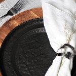 Στρογγυλό πιάτο Lava stoneware σε μαύρο χρώμα σετ των τεσσάρων τεμαχίων 20 εκ Στρογγυλό πιάτο Lava stoneware σε μαύρο χρώμα σετ των τεσσάρων τεμαχίων 20 εκ