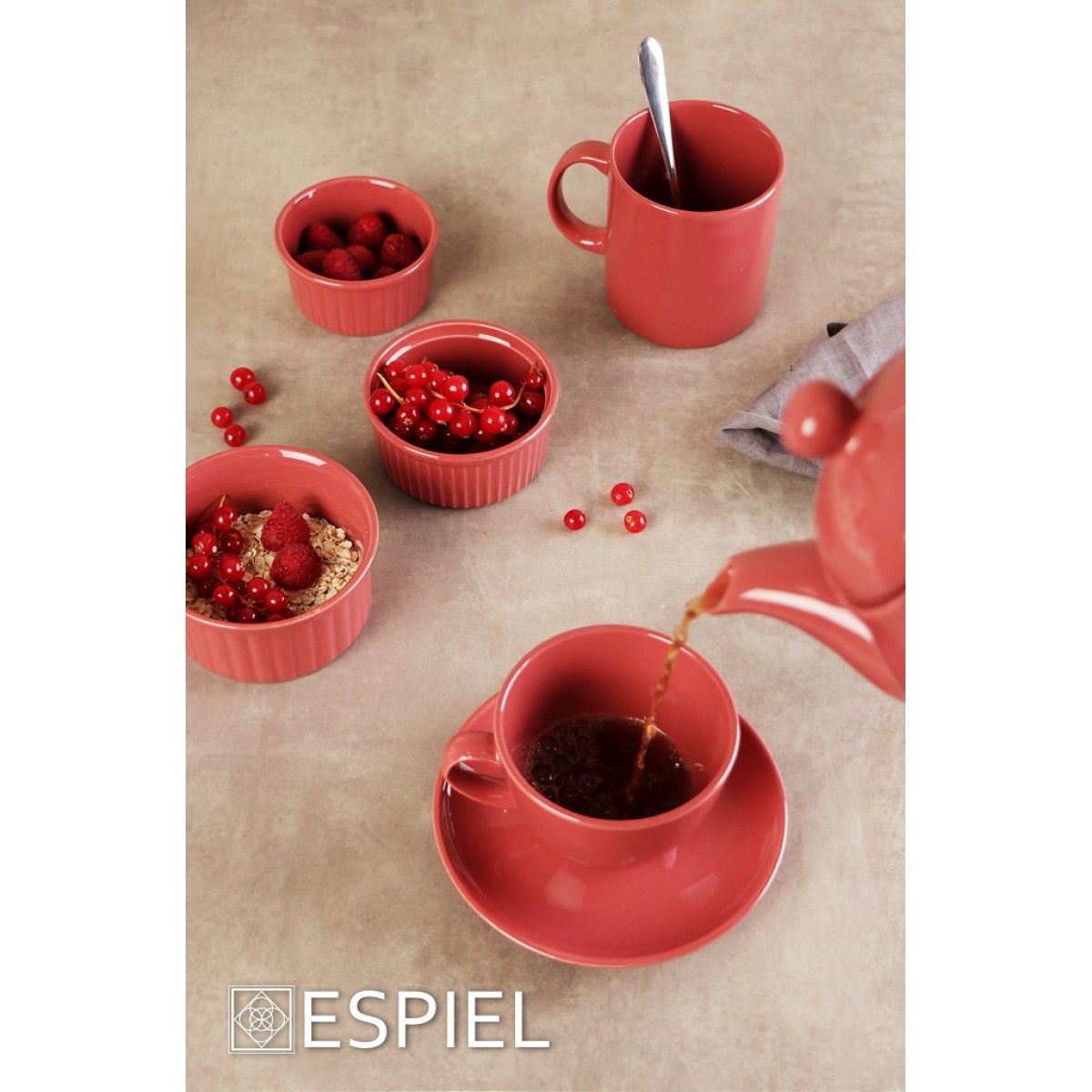 Pomegranate Essentials σκεύος για σουφλέ σετ των δώδεκα 10 εκ