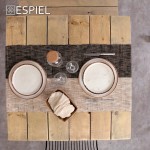 Terra πιάτο ρηχό φαγητού μπεζ απόχρωσης σετ έξι τεμαχίων 26 εκ