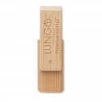 Bamboo Casing USB μονάδα αποθήκευσης σε φυσική απόχρωση 6.4 εκ