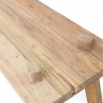  Παγκάκι Wild από από ανακυκλωμένο ξύλο teak 120x32x47.5 εκ