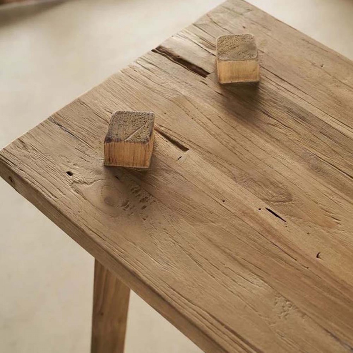  Παγκάκι Wild από από ανακυκλωμένο ξύλο teak 120x32x47.5 εκ