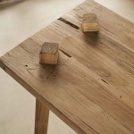  Παγκάκι Wild από από ανακυκλωμένο ξύλο teak 120x32x47.5 εκ