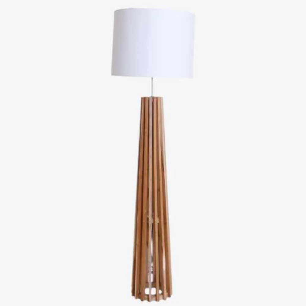 Φωτιστικό δαπέδου Zinani από ξύλο teak 45x145 εκ