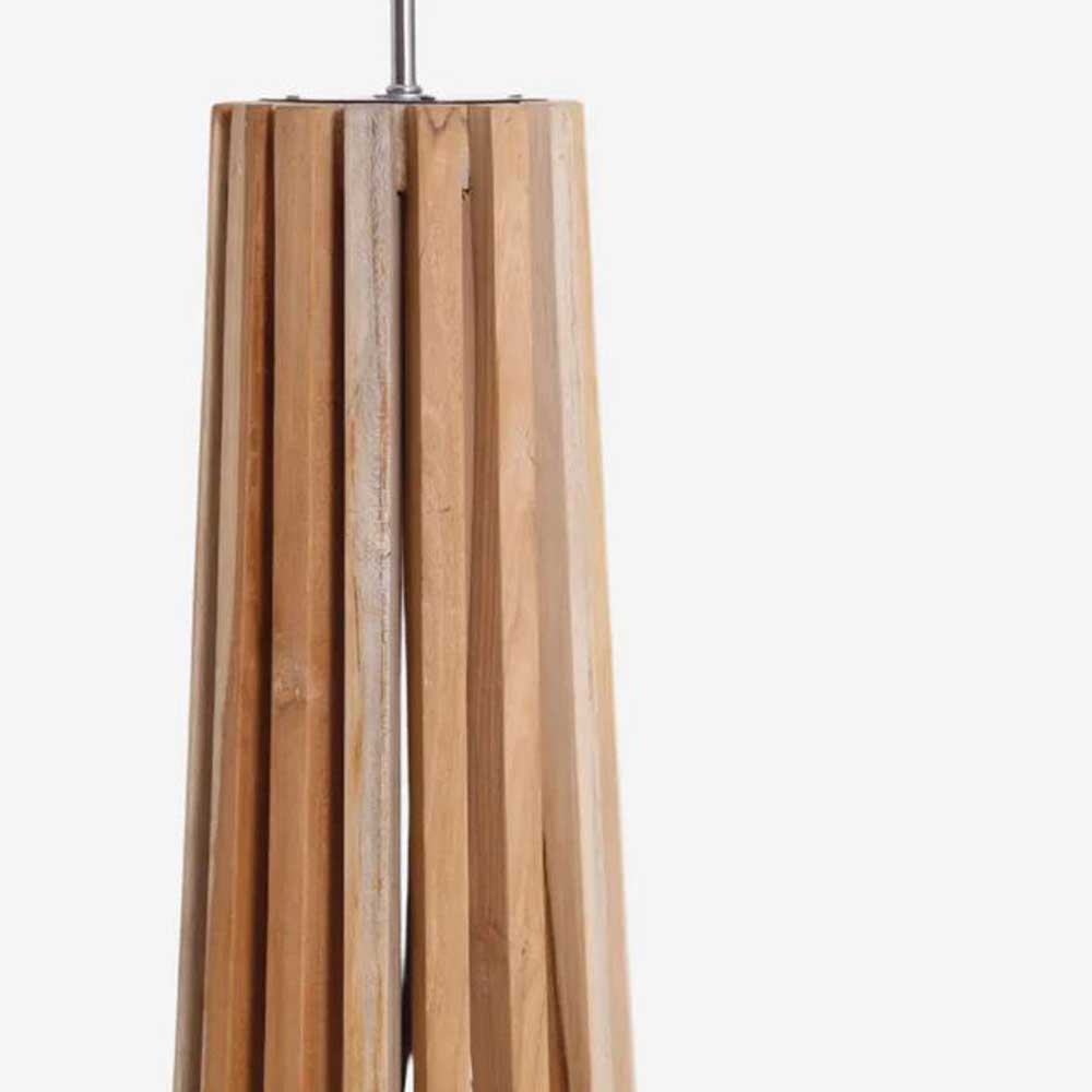 Φωτιστικό δαπέδου Zinani από ξύλο teak 45x145 εκ