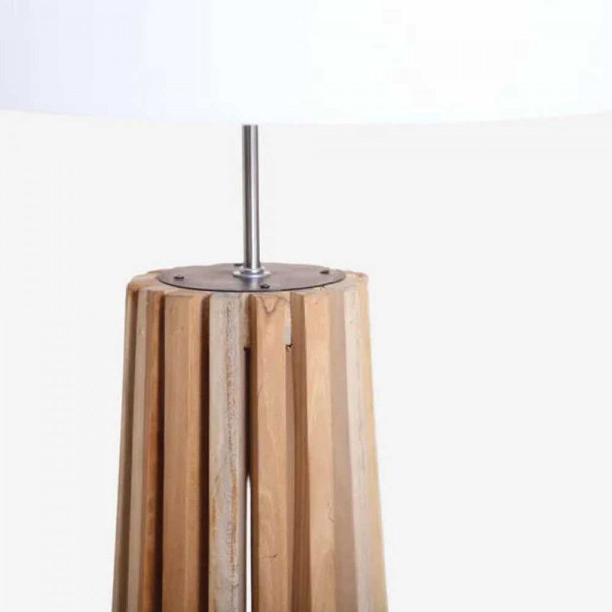 Φωτιστικό δαπέδου Zinani από ξύλο teak 45x145 εκ