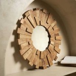 Καθρέφτης Tine από ανακυκλωμένο ξύλο teak 62x3.5 εκ
