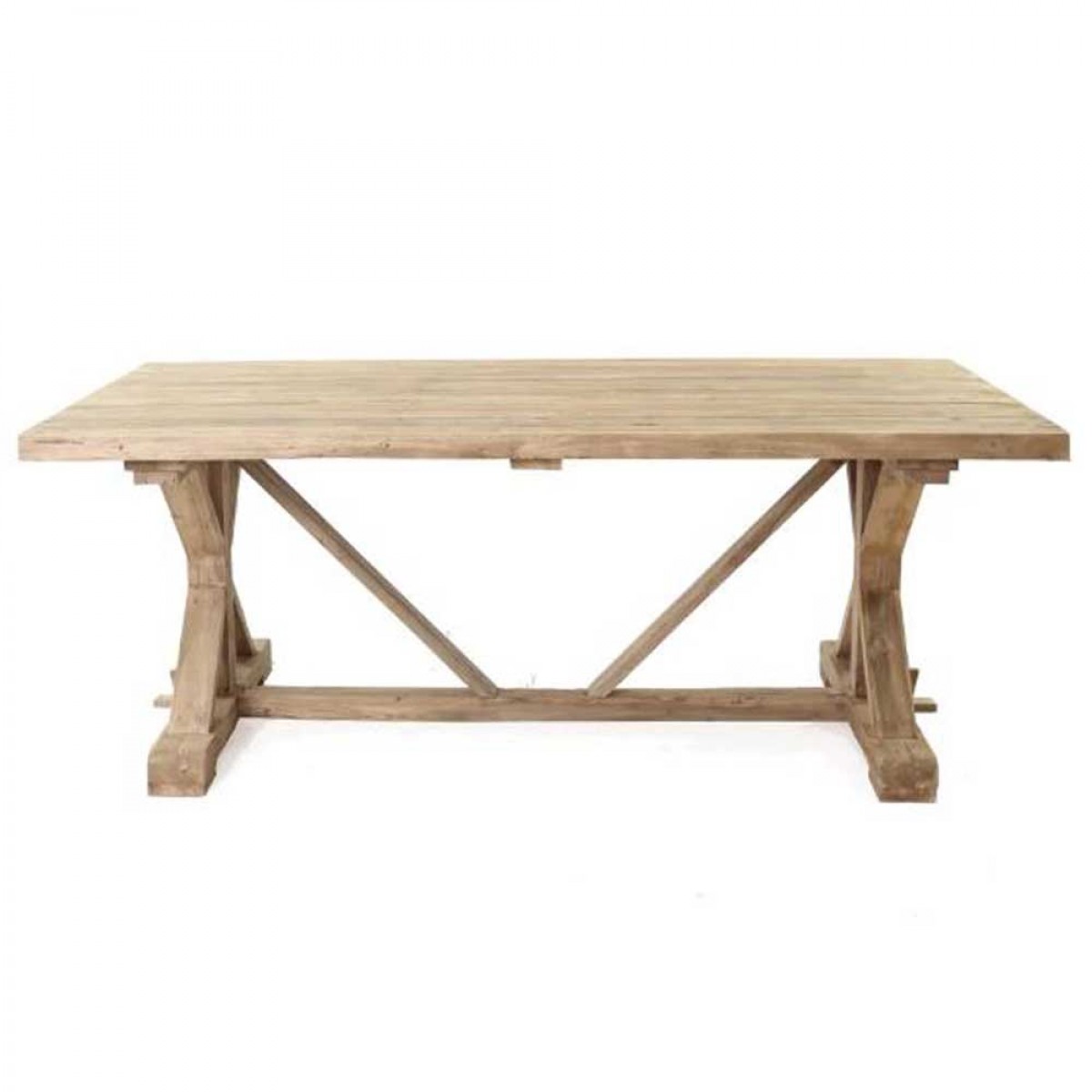 Μοναστηριακή τραπεζαρία Xena από ξύλο teak 200x100x78 εκ