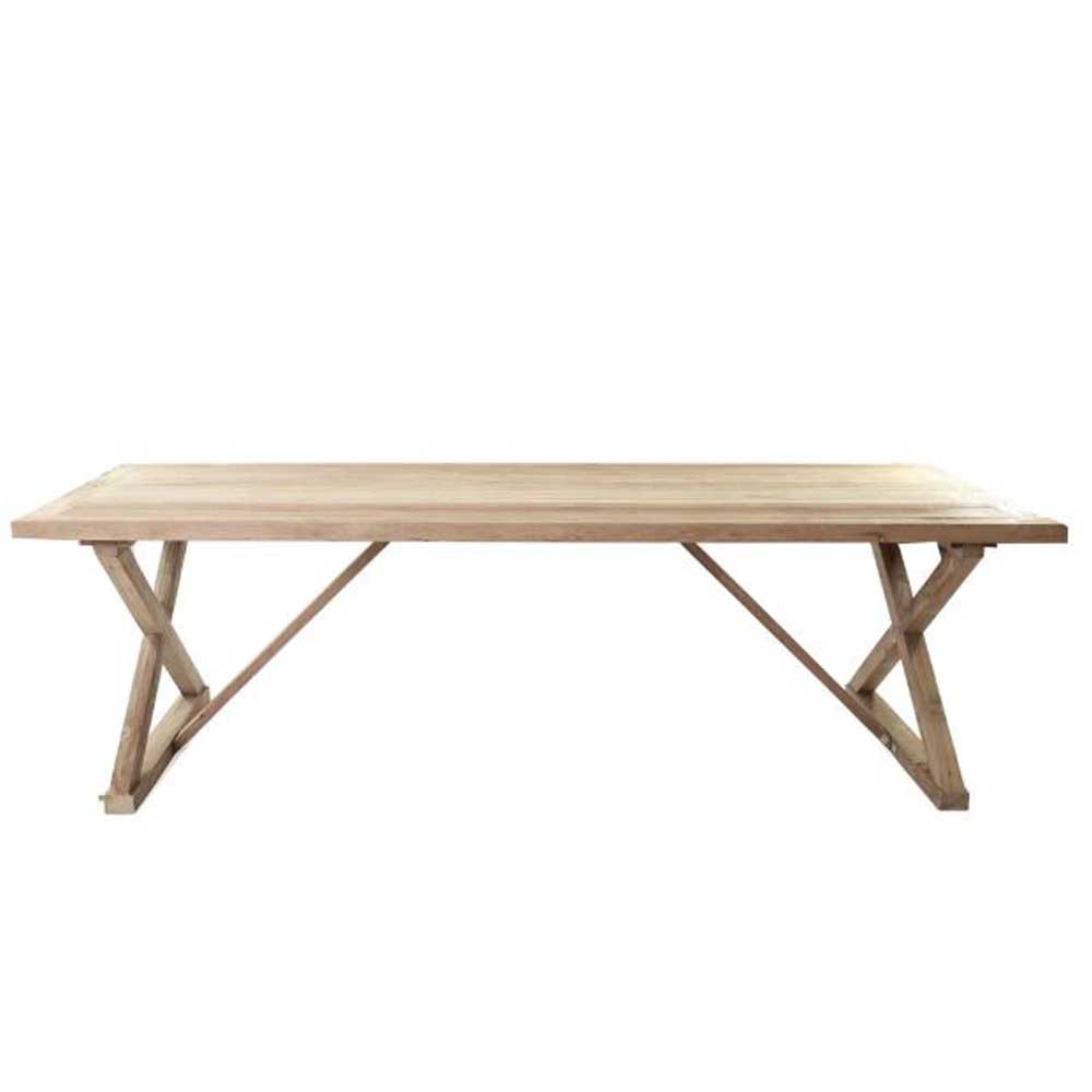 Μοναστηριακή τραπεζαρία Minerva από ξύλο teak 260x100x78 εκ