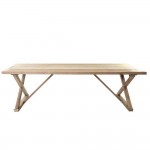Μοναστηριακή τραπεζαρία Minerva από ξύλο teak 260x100x78 εκ